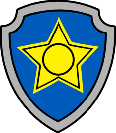 Paw Patrol P2 5 Simple Contour Svg Vector, Free Vectors File
